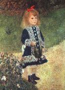 Pierre Renoir Girl and Watering Can oil